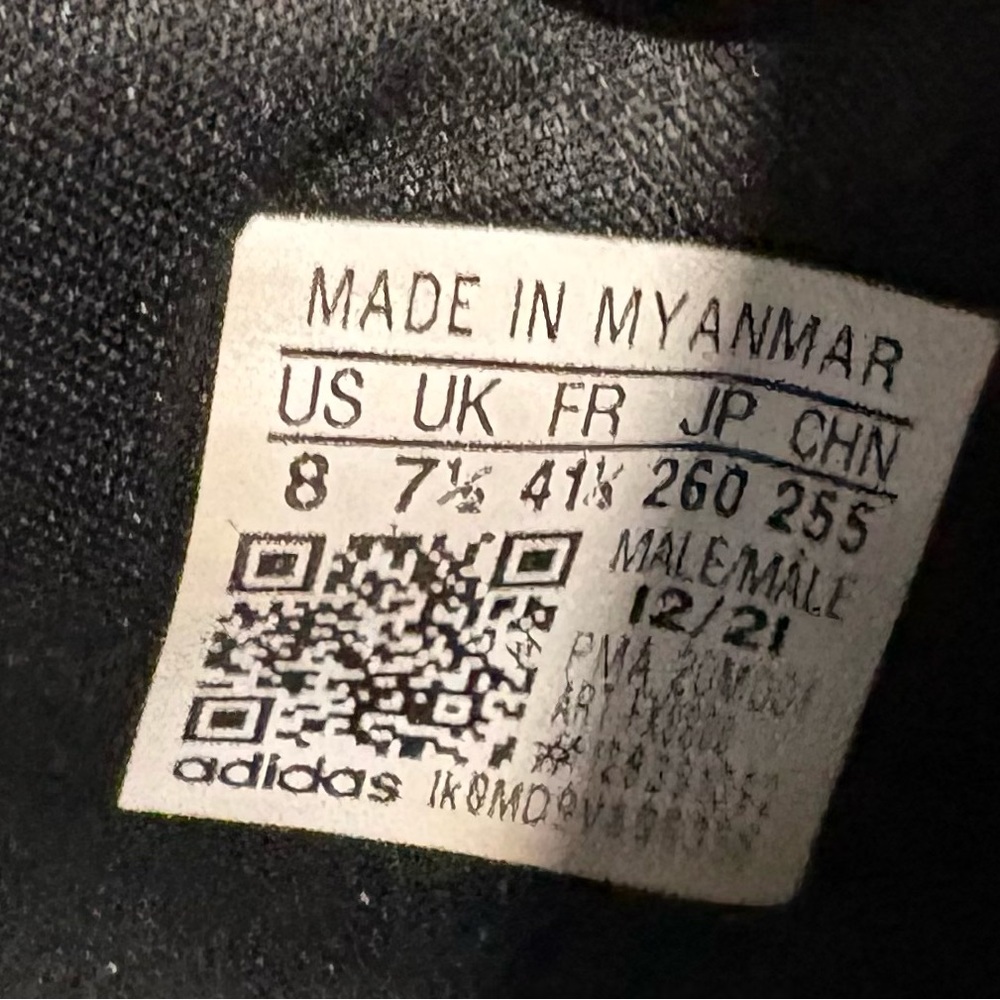 Adidas Black Athletic Shoes